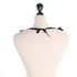SiaLinda: Brustschmuck Azura, schwarze Spitze, blaue Federn und Strass Kristalle - SiaLinda.com